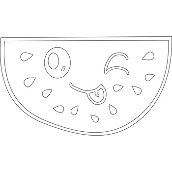 Pískohraní s.r.o. Šablona Smějící se meloun Velikost: 420 x 594 mm