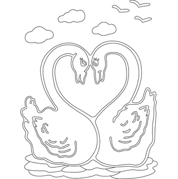 Pískohraní s.r.o. Šablona Labutě Velikost: 420 x 594 mm