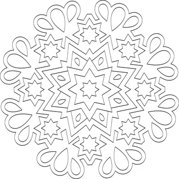 Pískohraní s.r.o. Šablona Mandala 0533 Velikost: 210 x 210 mm