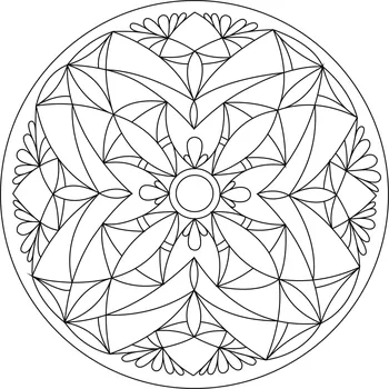 Pískohraní s.r.o. Šablona Mandala 0110 Velikost: 210 x 210 mm