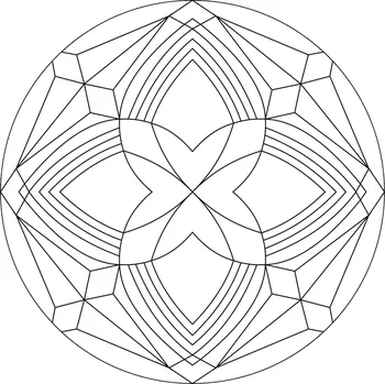 Pískohraní s.r.o. Šablona Mandala 0432 Velikost: 210 x 210 mm