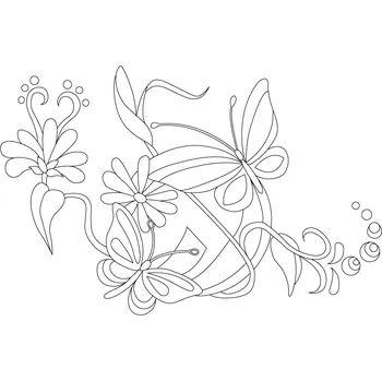 Pískohraní s.r.o. Šablona Motýlci u duhové kuličky Velikost: 460 x 650 mm