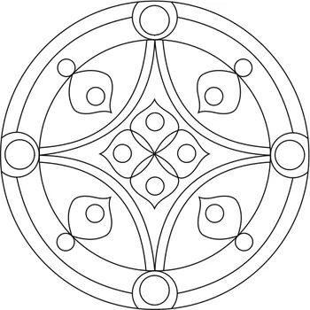 Pískohraní s.r.o. Šablona Mandala 0511 Velikost: 420 x 420 mm