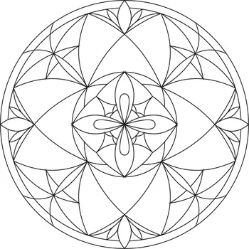 Pískohraní s.r.o. Šablona Mandala 0102 Velikost: 300 x 300 mm