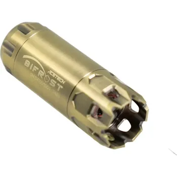 Airsoft AceTech AceTech nasvětlovací tlumič BIFROST s imitací výšlehu - Mosaz