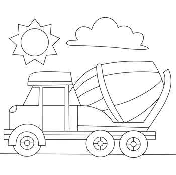 Pískohraní s.r.o. Šablona Míchačka Velikost: 420 x 420 mm