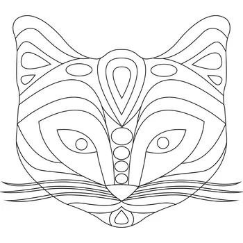 Pískohraní s.r.o. Šablona Hlava lišky Velikost: 420 x 420 mm