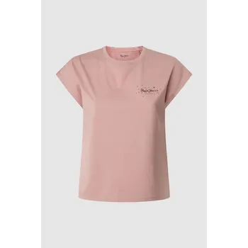 Dámské tričko Pepe Jeans Dámské tričko LORENA Barva: růžová, Velikost: XS