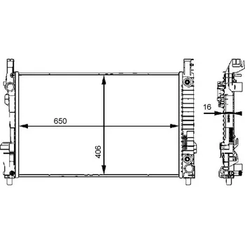 Chladič motoru Chladič, chlazení motoru MAHLE 8MK 376 721-034