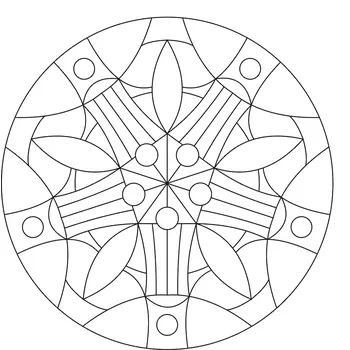 Pískohraní s.r.o. Šablona Mandala 0420 Velikost: 148 x 148 mm