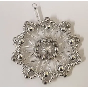 Vánoční ozdoba Vánoční ozdoba - vločka stříbrná