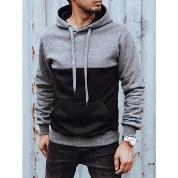 Pánské oblečení Pánská mikina s kapucí BX5798 Barva: Tmavě Šedá, Velikost: 2XL