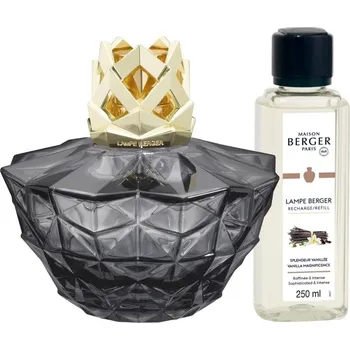 Aroma lampa Maison Berger KALI black, lampa s náplní Vanilla Magnificence 250ml