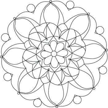 Pískohraní s.r.o. Šablona Mandala 0401 Velikost: 210 x 210 mm