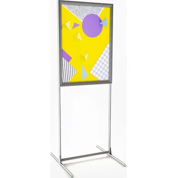 Stojan s kliprámem na T podstavě, jednostranný UNI T-SNAP10/A1, formát A1