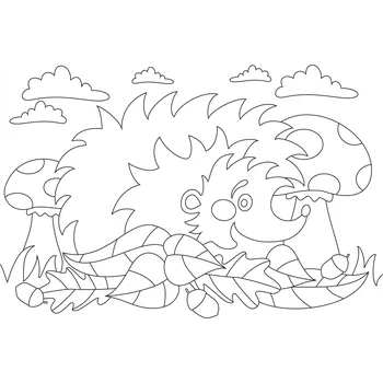 Pískohraní s.r.o. Šablona Ježeček 2 Velikost: 148 x 210 mm