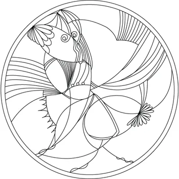 Pískohraní s.r.o. Šablona Mandala 0414 Velikost: 470 x 470 mm