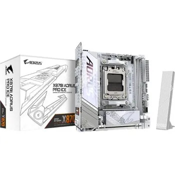 Základní deska GIGABYTE MB Sc AM5 X870I AORUS PRO ICE, AMD X870, 2xDDR5, 1xHDMI, 1xUSB4, WiFi, Mini-ITX