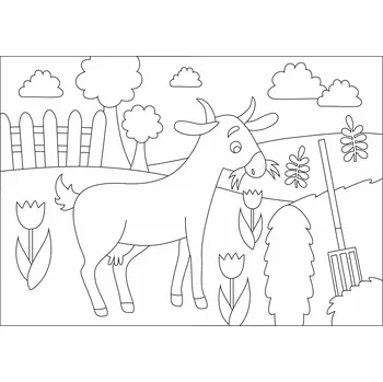 Pískohraní s.r.o. Šablona Kozička na farmě Velikost: 420 x 594 mm