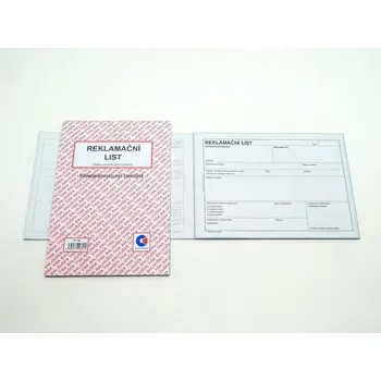 Tiskopis List reklamační A5, propis., /PT190/