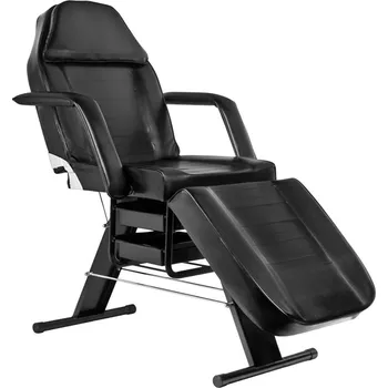 Kosmetické křeslo Basic 202 s přihrádkami černé