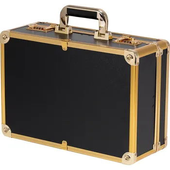 Kufr barber zlatý černý