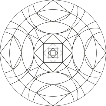 Pískohraní s.r.o. Šablona Mandala 0501 Velikost: 470 x 470 mm