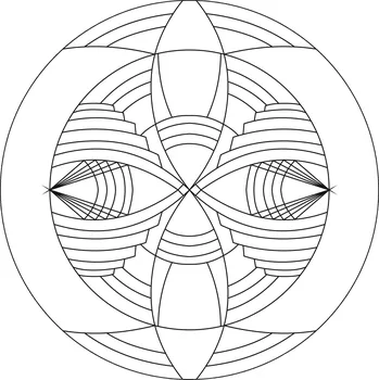 Pískohraní s.r.o. Šablona Mandala 0434 Velikost: 300 x 300 mm