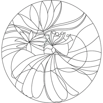 Pískohraní s.r.o. Šablona Mandala 0404 Velikost: 210 x 210 mm