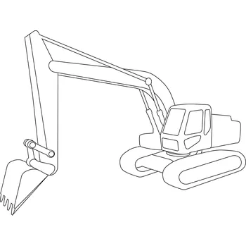 Pískohraní s.r.o. Šablona Bagr Velikost: 420 x 594 mm