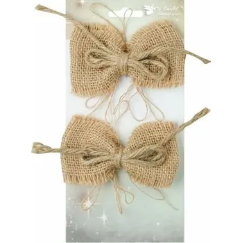 Stuha Mašle jutová 10cm , 2ks /2816/ [A]