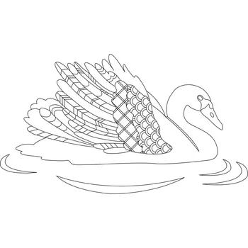 Pískohraní s.r.o. Šablona Labuť Velikost: 420 x 594 mm