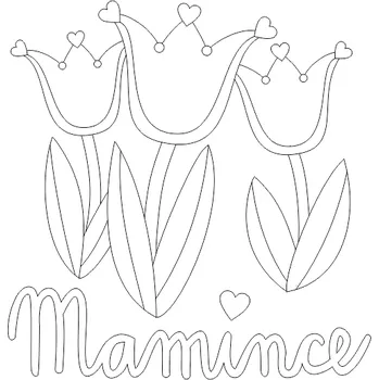 Pískohraní s.r.o. Šablona Tulipány mamince Velikost: 148 x 148 mm