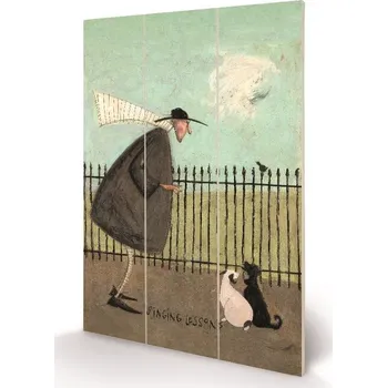 Obraz PYRAMID Dřevěný obraz Sam Toft - Singing Lessons, 40 × 59 cm