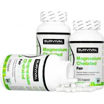 Survival Magnesium Chelated Fair Power 150 kapslí - akce 2+1