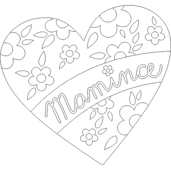 Pískohraní s.r.o. Šablona Srdíčko mamince Velikost: 470 x 470 mm