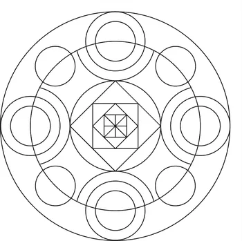 Pískohraní s.r.o. Šablona Mandala 0513 Velikost: 420 x 420 mm