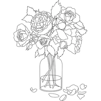 Pískohraní s.r.o. Šablona Kytice růží Velikost: 297 x 420 mm