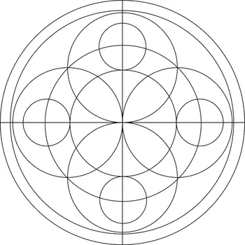 Pískohraní s.r.o. Šablona Mandala 0509 Velikost: 210 x 210 mm