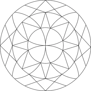 Pískohraní s.r.o. Šablona Mandala 0524 Velikost: 148 x 148 mm