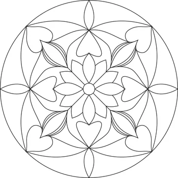 Pískohraní s.r.o. Šablona Mandala 0104 Velikost: 210 x 210 mm