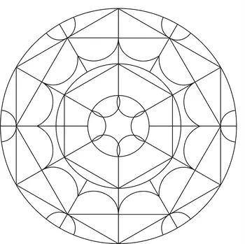 Pískohraní s.r.o. Šablona Mandala 0523 Velikost: 210 x 210 mm