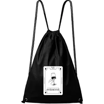 Městský batoh DOBRÝ TRIKO Bavlněný batoh Svědkyně tarot Barva: Černá