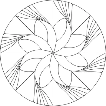 Pískohraní s.r.o. Šablona Mandala 0427 Velikost: 300 x 300 mm