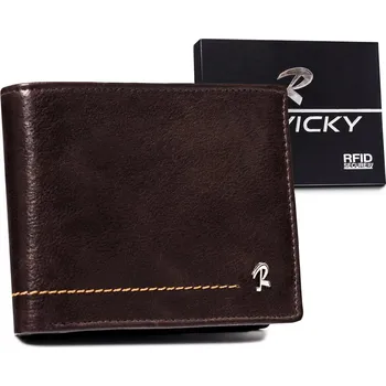 Peněženka Klasická pánská peněženka z přírodní kůže Barva: Hnědá