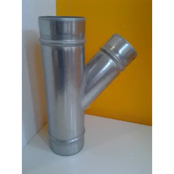 Tvarovky pro připojení horkovzdušných rozvodů - odbočkový kus 2x100, 1x80