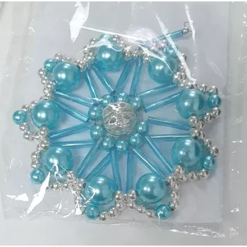 Vánoční ozdoba Vánoční ozdoba - vločka tyrkysová