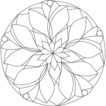 Pískohraní s.r.o. Šablona Mandala 0410 Velikost: 420 x 420 mm
