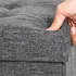 Taburet Taburet s odklápěcím víkem Ottoman 76 x 38 x 38 cm, tmavě šedý