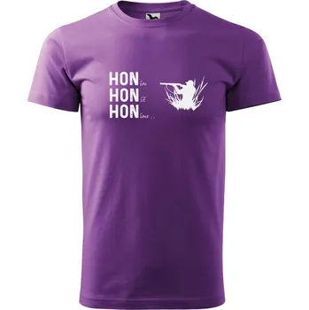 Pánské oblečení DOBRÝ TRIKO Pánské tričko s potiskem Hon Velikost: XL, Barva: Fialová